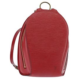 LOUIS VUITTON Epi Mabillon Rucksack Kastilisch Rot M52237 LV Auth ep11374