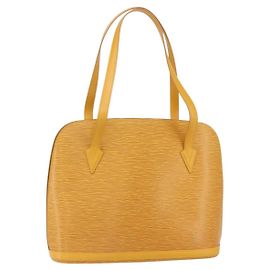 LOUIS VUITTON Borsa a Spalla Epi Lussac Gialla M52289 LV Auth 151755