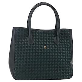 BALLY Sac à main en cuir vert doré Auth BA8440 - Bally
