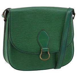 LOUIS VUITTON Borsa a Spalla Epi Saint Cloud GM Verde M52194 LV Auth th6465