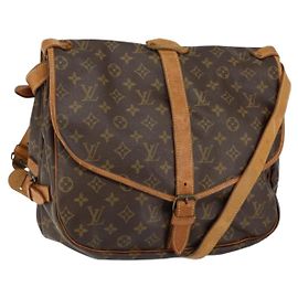LOUIS VUITTON Borsa a Spalla Monogram Saumur 35 M42254 LV Auth 152126