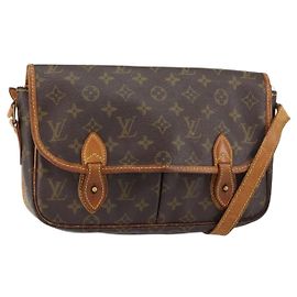 LOUIS VUITTON Monogram Gibeciere MM Borsa a Spalla M42247 LV Auth gh1024