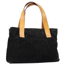 Céline Borsa a mano Celine C Sulky in suede nero argento autentica 147956
