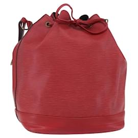 LOUIS VUITTON Borsa a Spalla Epi Noe Rossa M44007 LV Auth ka102