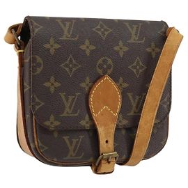 LOUIS VUITTON Borsa a Spalla Monogram Cartouchiere PM M51254 LV Auth bs31073