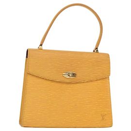 LOUIS VUITTON Borsa Epi Malesherbes Tassili Giallo Jonne M52379 LV Auth 156361