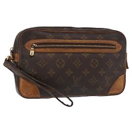 LOUIS VUITTON Clutch Marly Dragonne GM Monogram M51825 LV Auth ka629