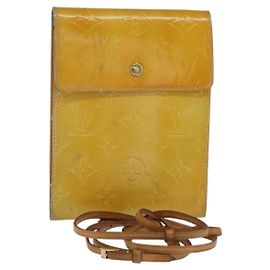 LOUIS VUITTON Borsa a spalla Kenmare Monogram Vernis Grigio M91060 LV Auth bs30168