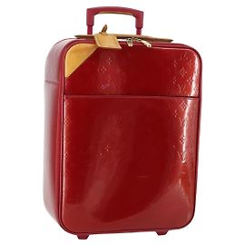 LOUIS VUITTON Valigia Pegas 45 Monogram Vernis Pomme D'amour M91278 Auth 145874