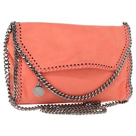Autre Marque Borsa Falabella Chain di Stella McCartney in poliestere arancione e argento 364519 Auth 148919