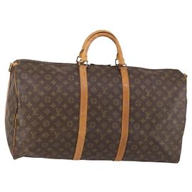 LOUIS VUITTON Monogram Keepall Bandouliere 60 Borsa Boston M41412 LV Auth yk19653