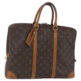 LOUIS VUITTON Monogram Porta Documenti da Viaggio Borsa Business M53361 LV Auth 153692