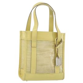 Borsa a mano in rete di pelle verde GUCCI 000 2058 0500 5 Auth 157104
