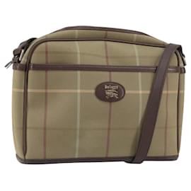 Autre Marque Borsa a Spalla Burberrys Nova Check in Tela Beige Auth BA8675