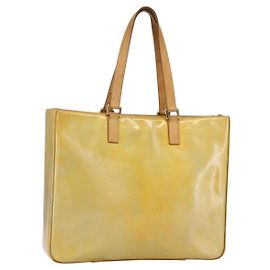 LOUIS VUITTON Borsa Tote Columbus Monogram Vernis Grigia M91028 LV Auth gh1198