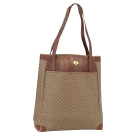 Gucci Borsa tote Micro GG Supreme in PVC pelle beige oro 002 115 0135 Auth 151663