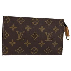LOUIS VUITTON Monogramma Secchiello PM Pochette Accessorio LV Auth 156072