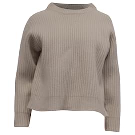 Rippstrickpullover von Acne Studios aus Ecru-Wolle