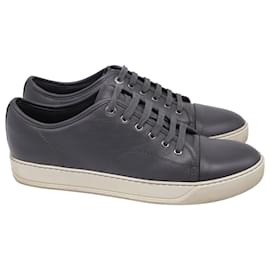 Sneakers DBB1 Bassi Lanvin in Pelle di Vitello Grigia