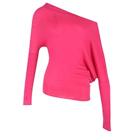 Tom Ford asymmetrischer Pullover mit einem Schulterriemen aus rosa Kaschmir