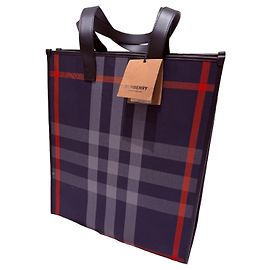 Borsa a mano Burberry in pelle blu
