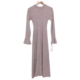 Autre Marque Snidel Kleid mit offener Strickrückseite