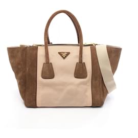 Borsa Prada Canapa+Scamoscia