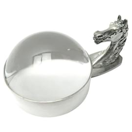 VINTAGE HERMES DESK LOUPE HORSE HEAD RAVINET D'ENFERT MAGNIFYING GLASS - Hermès