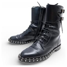 BOTINES VALENTINO ROCKSTUD RANGERS CON TIRAS 36 IT 37 FR BOTAS DE COMBATE