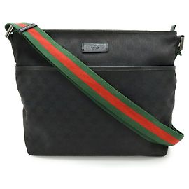 Borsa a Spalla in Tela GG e Pelle Gucci
