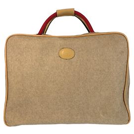 Sac Boston Vintage Gucci Beige PVC