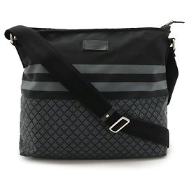 Bolso de Hombro de Nylon y Cuero Diamante Gucci