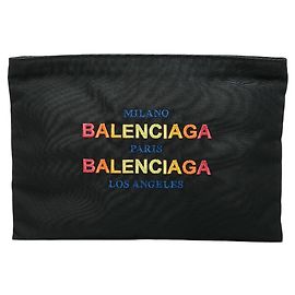 Borsa Clutch con Logo Balenciaga