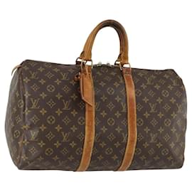LOUIS VUITTON Borsa Boston Monogram Keepall 45 M41428 LV Auth 155372 - Louis Vuitton