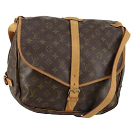 LOUIS VUITTON Borsa a Spalla Monogram Saumur 35 M42254 LV Auth 151754