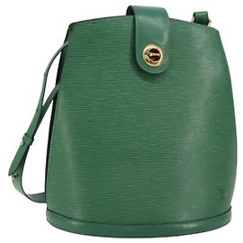 LOUIS VUITTON Borsa a Spalla Epi Cluny Verde M52254 LV Auth 156348