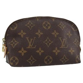 LOUIS VUITTON Pochette Cosmetica Monogram PM Pouch M43998 LV Auth BA8761