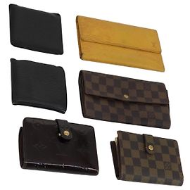 Portafoglio LOUIS VUITTON Monogram Epi Vernis 6 Set Giallo LV Auth yk20022