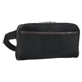 LOUIS VUITTON Bolsa de Ombro Acrobat Damier Geant Lona Preta M93620 Auth 151814