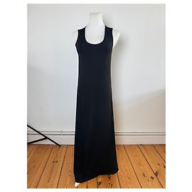 Vestido largo vintage Issey Miyake negro 38/M