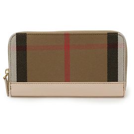 Burberry House Check Cotton Long Wallet