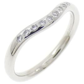 Tiffany & Co Tiffany Gebogene 9P Bandring aus Platin