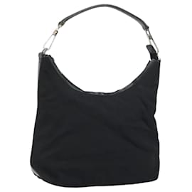 Gucci Zip Hobo Tasche Schwarz Nylon