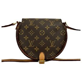 Mini Schultertasche aus braunem Monogrammleder von Louis Vuitton