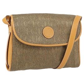 Borsa a Spalla in Pelle Beige Oro GUCCI 001 14 0712 Auth am9113