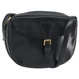 LOUIS VUITTON Borsa a Spalla Epi Jeune Fille MM Nera M52152 LV Auth ep12297