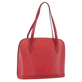 LOUIS VUITTON Borsa a Spalla Epi Lussac Rossa M52287 LV Auth 159706