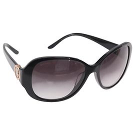 Bulgari Gafas de sol BVLGARI de plástico negras Auth 156146