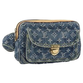 LOUIS VUITTON Borsa a Tracolla Monogram in Denim Blu M95347 LV Auth 158895SV