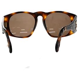 Chanel CC-Logo gesteppte Sonnenbrille aus Kunststoff